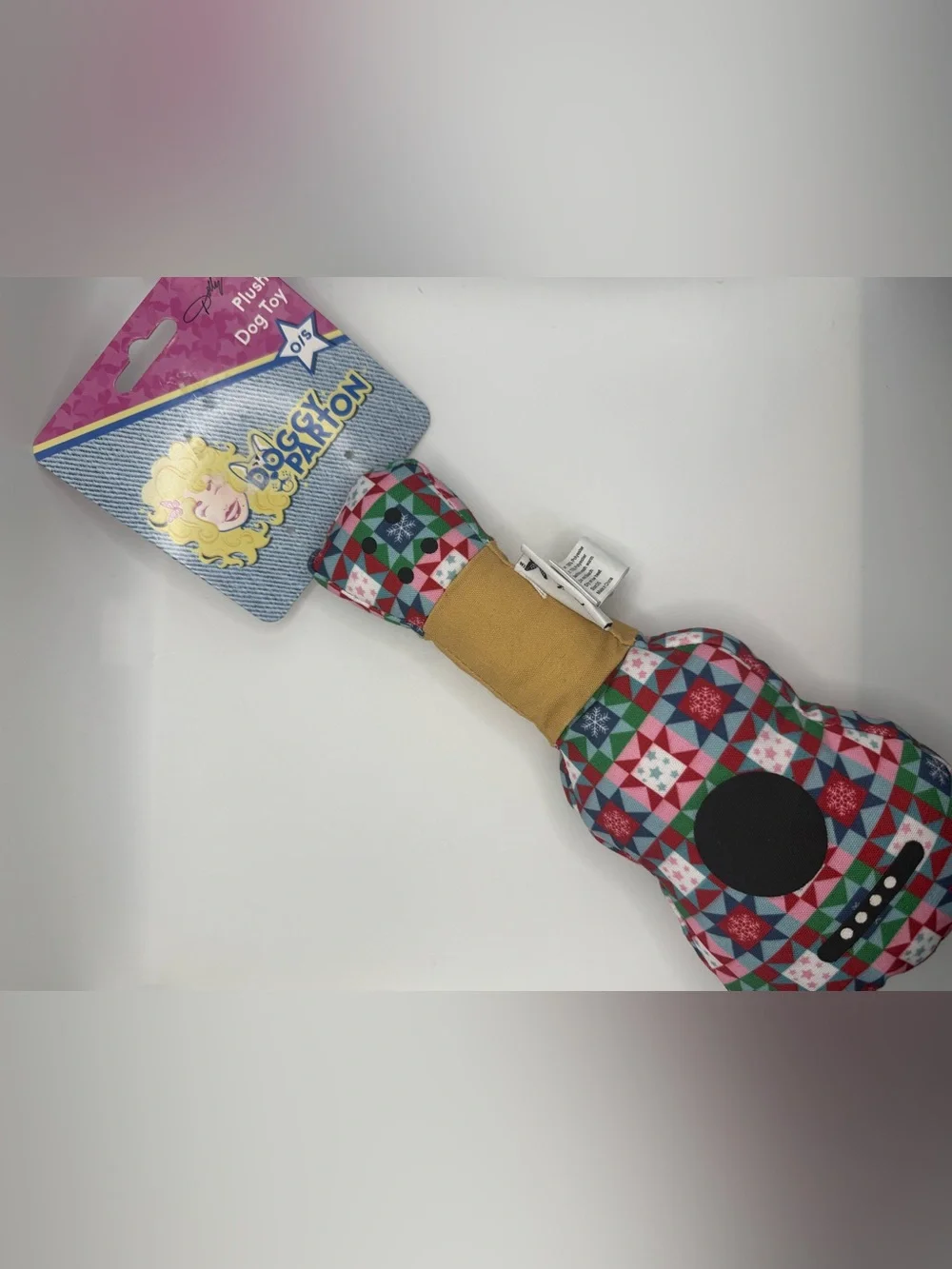 Doggy Parton Dog Plush Toy Guitar Christmas Pattern New